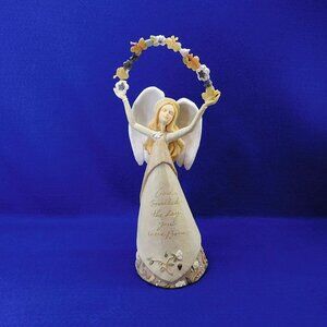 Enesco Foundations Angel Figurine Karen Hahn "God Smiled The Day You Were Born"